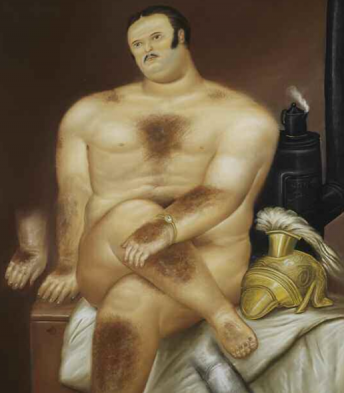 Fernando Botero: Studie eines maennlichen Modells (1972)